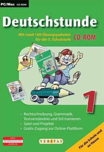 Deutschstunde, 1. Klasse HS und AHS, Übungs-CD-ROM mit Lösungen
