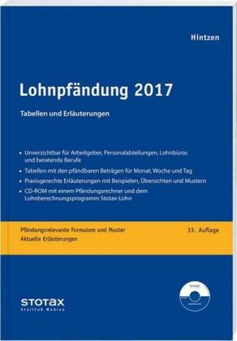 Lohnpfändung 2017, m. CD-ROM