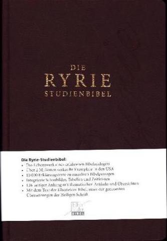 Ryrie-Studienbibel - nach der Elberfelder Übersetzung, ital. Kunstleder