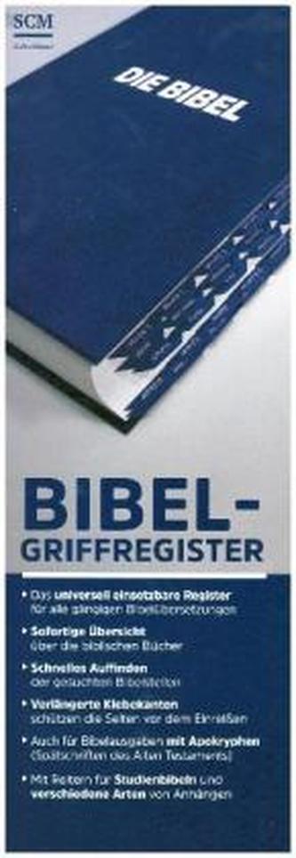 Bibel-Griffregister blau