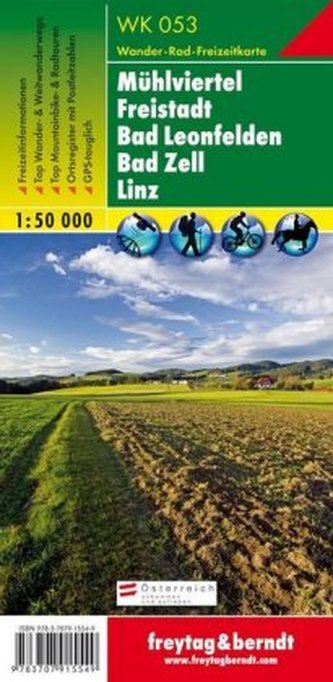 WK 053 Mühlviertel, Freistadt, Bad Leonfelden, Bad Zell, Linz 1:50 000/mapa