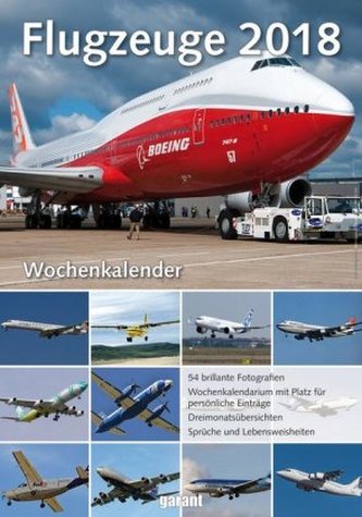 Flugzeuge, Wochenkalender 2018