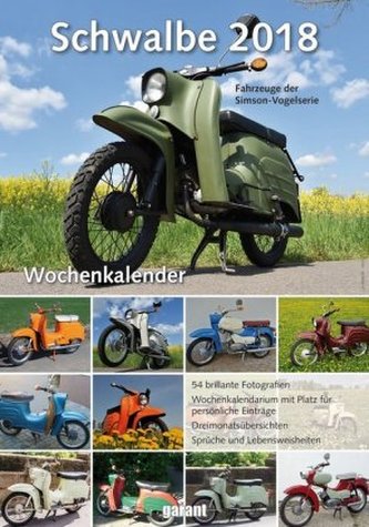 Schwalbe, Wochenkalender 2018