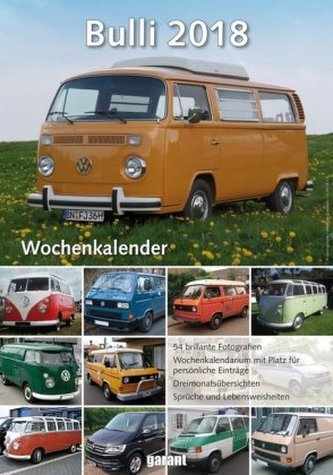 VW Bulli, Wochenkalender 2018