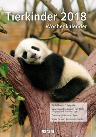 Tierkinder, Wochenkalender 2018