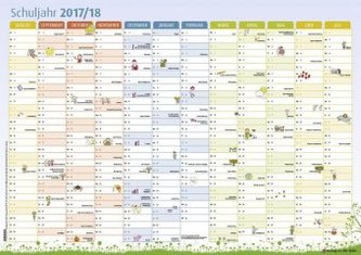 Der Schuljahres-Wandkalender 2017/2018