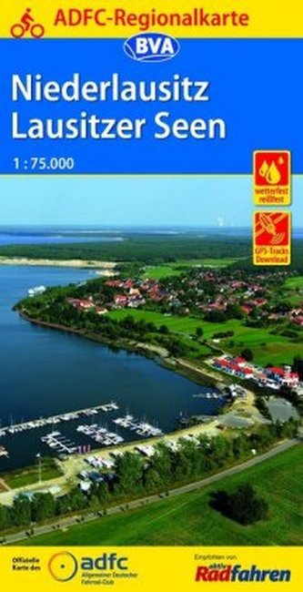 ADFC-Regionalkarte Niederlausitz Lausitzer Seen