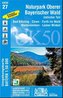 Topographische Karte Bayern Naturpark Oberer Bayerischer Wald, östlicher Teil