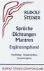 Sprüche, Dichtungen, Mantren, Ergänzungsband
