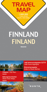 Finsko 1:800T TravelMap KUNTH