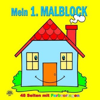 Mein 1. Malblock (Motiv Haus)