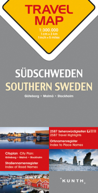 Travelmap Reisekarte Südschweden / Southern Sweden 1:300.000 Travelmap Reisekarte Südschweden / Southern Sweden 1:300.000