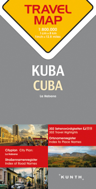 Kuba 1:800T TravelMap KUNTH