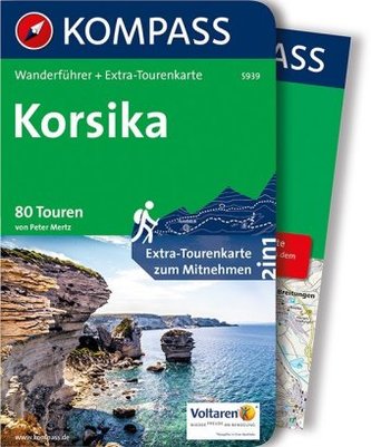 Kompass Wanderführer Korsika, m. 1 Karte