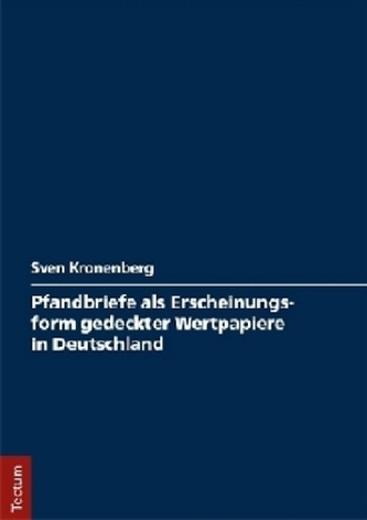 Pfandbriefe als Erscheinungsform gedeckter Wertpapiere in Deutschland