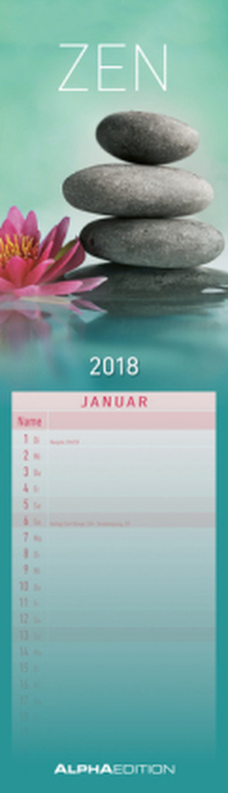 Streifenkalender ZEN 2018
