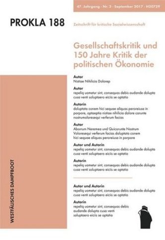 Gesellschaftskritik und 150 Jahre Kritik der politischen Ökonomie
