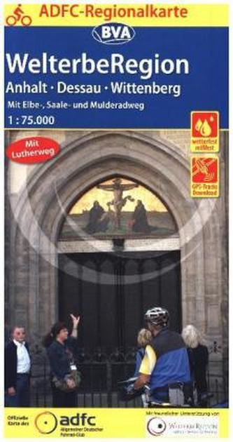 ADFC-Regionalkarte WelterbeRegion Anhalt - Dessau- Wittenberg