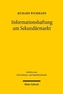 Informationshaftung am Sekundärmarkt