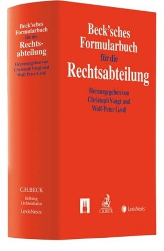 Beck'sches Formularbuch für die Rechtsabteilung