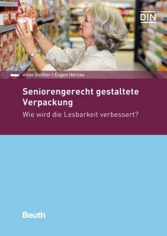 Seniorengerecht gestaltete Verpackung