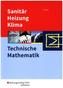 Sanitär-, Heizungs- und Klimatechnik - Technische Mathematik