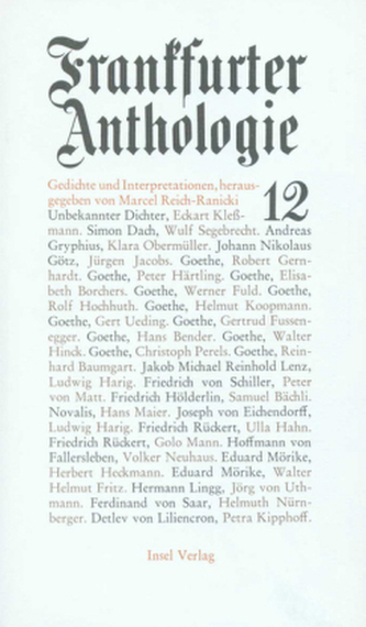 Frankfurter Anthologie. Bd.12