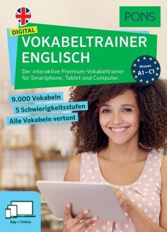 PONS Digital Vokabeltrainer Englisch, App + Online, Produkt-Code