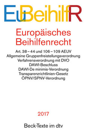 Europäisches Beihilfenrecht (EuBeihilfR)