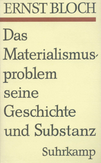 Das Materialismusproblem, seine Geschichte und Substanz