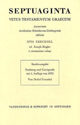 Ezechiel, Nachtrag und Corrigenda zur 1. Auflage von 1952. Bd.1
