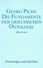 Die Fundamente der griechischen Ontologie