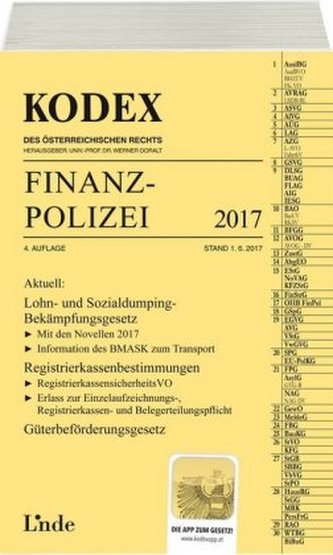 KODEX Finanzpolizei 2017 (f.  Österreich)