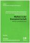Mythen in der Energiewirtschaft