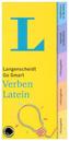 Langenscheidt Go Smart Verben Latein - Fächer