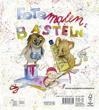Foto-Malen-Basteln für Kinder, weiß