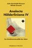 Analecta Hölderliniana. Bd.4