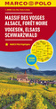 MARCO POLO Karte Frankreich Vogesen, Elsass, Schwarzwald 1:200 000. Vosges Mountains, Alsace, Black Forest. Massif des Vosges, A