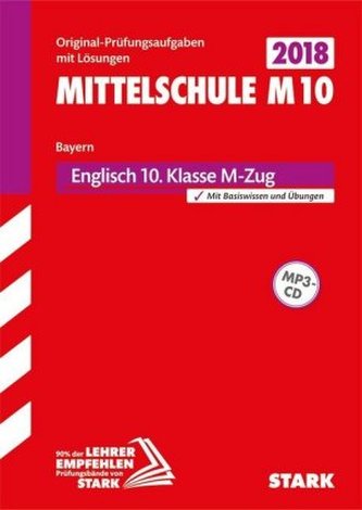 Mittelschule M10 Bayern 2018 - Englisch 10. Klasse M-Zug, m. MP3-CD