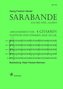 Sarabande (aus der Oper Almira), Bearbeitung für 4 Gitarren, Partitur + 2-facher Stimmensatz