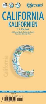 Borch Map Kalifornien. California