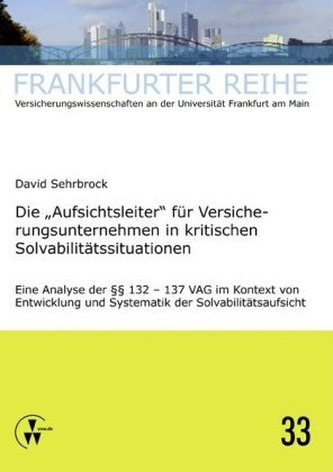 Die Aufsichtsleiter für Versicherungsunternehmen in kritischen Solvabilitätssituationen
