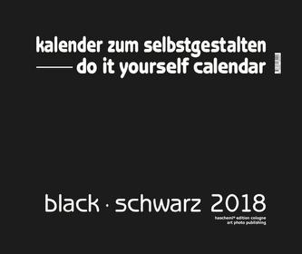 Black - Schwarz 2018 - Blanko Gross XL Format