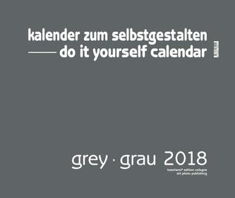 Grey - Grau 2018 - Blanko Gross XL Format