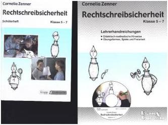 Rechtschreibsicherheit Klasse 5-7, Lehrerheft mit Schülerheft und CD-ROM