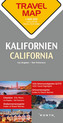Travelmap Reisekarte Kalifornien 1:800.000. California. Californie