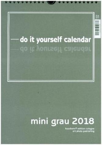 Mini Grau 2018 - Blanko Mini A4 Format