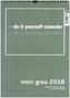 Mini Grau 2018 - Blanko Mini A4 Format