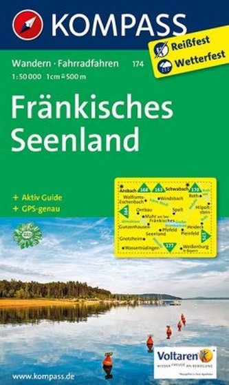 Kompass Karte Fränkisches Seenland