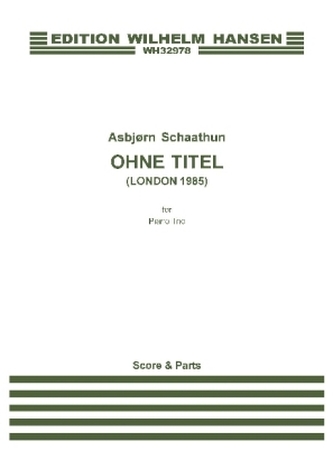 Ohne Titel (London 1985) -For Piano Trio-